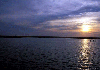 Sunset on vembanadu lake.