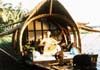 Sundeck of a deluxe houseboat