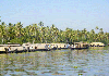 Houseboat terminal at Alappuzha.